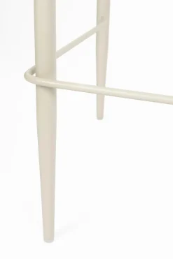 Chaise de bar en tissu et métal beige 73cm Georgia - Dutchbone