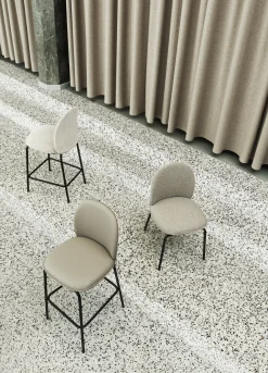 Chaise de bar en tissu synergy lds08 75 cm Ace - Normann Copenhagen