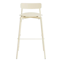 Chaise de bar extérieure en métal ivoire 75cm Fromme - Petite friture