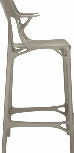 Chaise de bar grise 65 cm A.I - Kartell