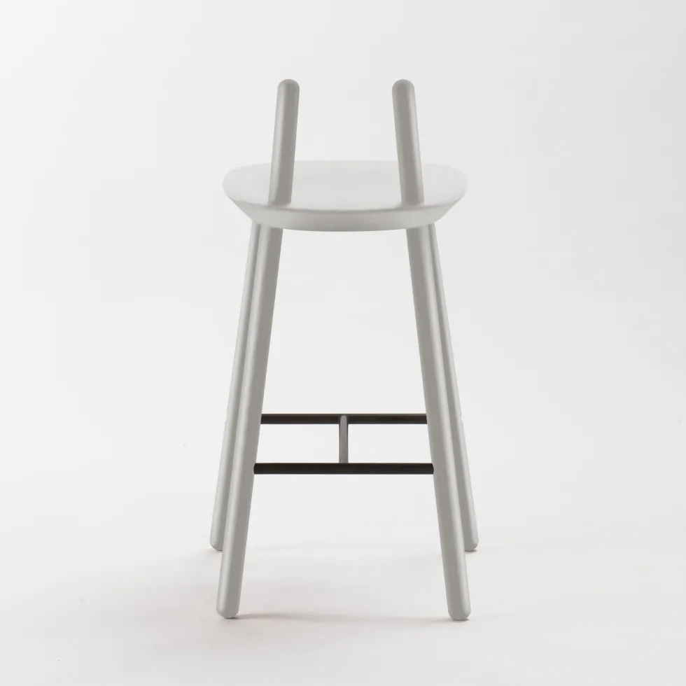 Chaise de bar grise 65 mc Naïve - Emko