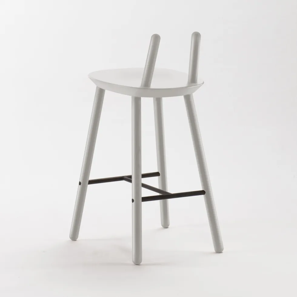 Chaise de bar grise 65 mc Naïve - Emko