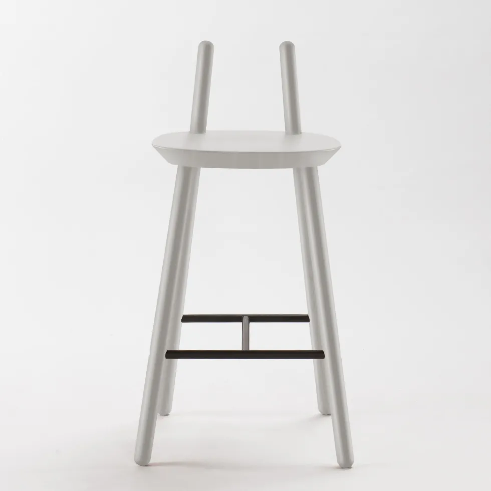 Chaise de bar grise 65 mc Naïve - Emko