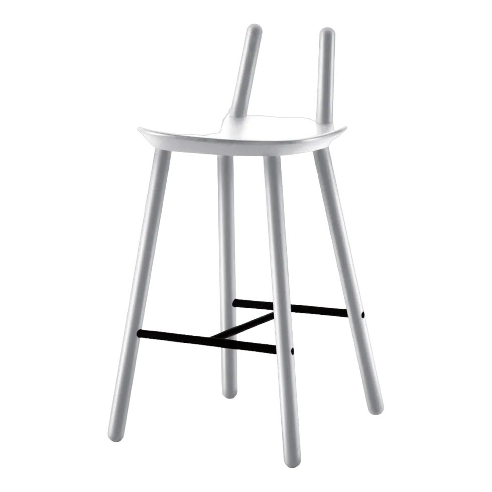 Chaise de bar grise 65 mc Naïve - Emko