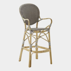 Chaise de bar marron Isabelle - Sika Design