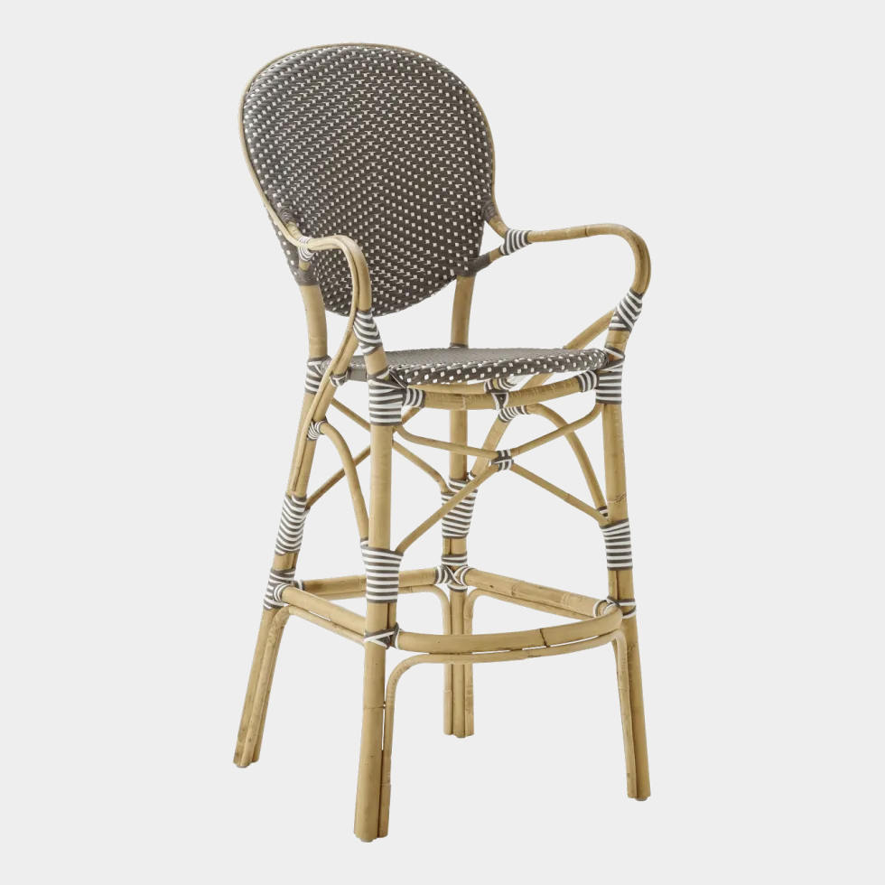 Chaise de bar marron Isabelle - Sika Design