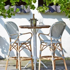 Chaise de bar marron Isabelle - Sika Design