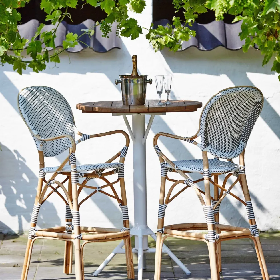 Chaise de bar marron Isabelle - Sika Design