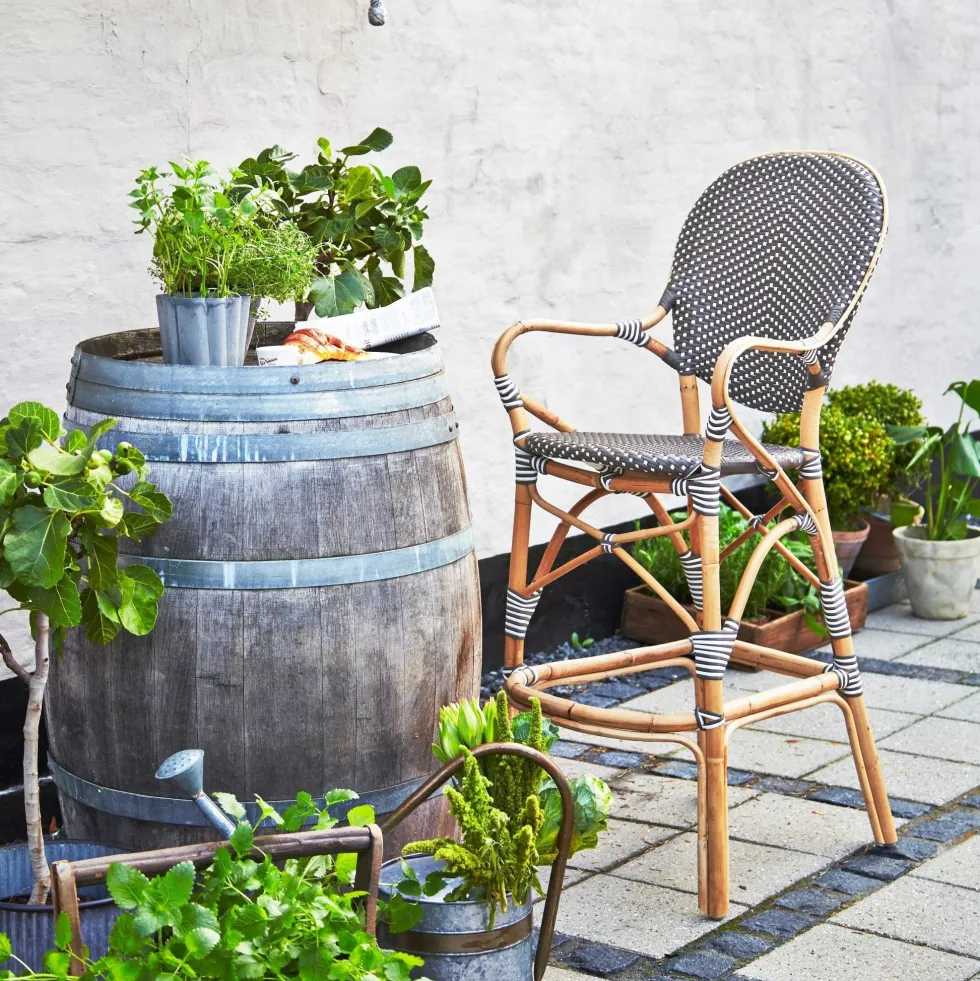 Chaise de bar marron Isabelle - Sika Design