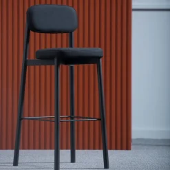 Chaise de bar noir 75 cm Résidence - Kann Design