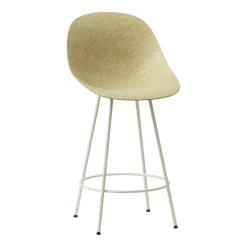 Chaise de bar recyclable en chanvre en acier crème 65cm Mat - Normann Copenhagen