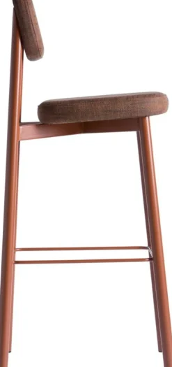 Chaise de bar rouge brique 75 cm Residence - Kann Design