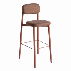Chaise de bar rouge brique 75 cm Residence - Kann Design