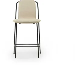 Chaise de bar Studio 65 Cm tissu MLF20 structure Black Steel - Normann Copenhagen