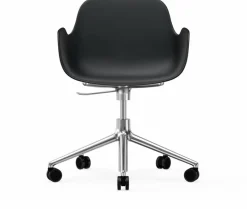 Chaise de bureau avec accoudoirs en aluminium et pp noir Form - Normann Copenhagen