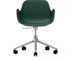 Chaise de bureau avec accoudoirs en aluminium et pp vert Form - Normann Copenhagen
