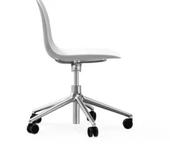 Chaise de bureau en aluminium et pp blanc Form - Normann Copenhagen