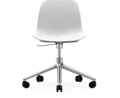 Chaise de bureau en aluminium et pp blanc Form - Normann Copenhagen