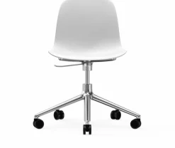 Chaise de bureau en aluminium et pp blanc Form - Normann Copenhagen