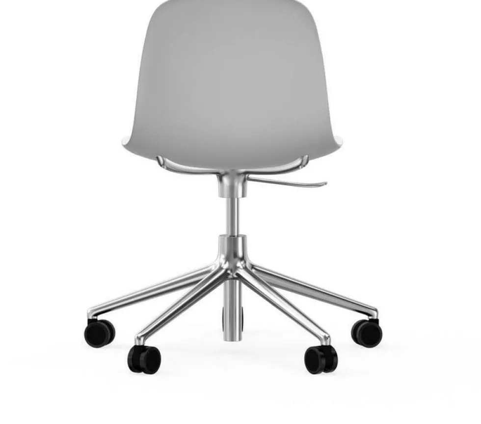 Chaise de bureau en aluminium et pp blanc Form - Normann Copenhagen