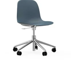 Chaise de bureau en aluminium et pp bleu Form - Normann Copenhagen