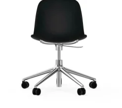 Chaise de bureau en aluminium et pp noir Form - Normann Copenhagen