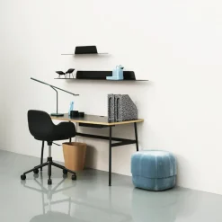 Chaise de bureau en aluminium et pp noir Form - Normann Copenhagen