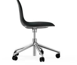 Chaise de bureau en aluminium et pp noir Form - Normann Copenhagen