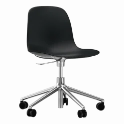 Chaise de bureau en aluminium et pp noir Form - Normann Copenhagen