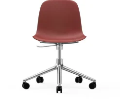 Chaise de bureau en aluminium et pp rouge Form - Normann Copenhagen