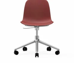 Chaise de bureau en aluminium et pp rouge Form - Normann Copenhagen