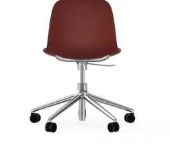 Chaise de bureau en aluminium et pp rouge Form - Normann Copenhagen