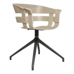 Chaise de bureau en chêne piétement anthracite Wick - Design House Stockholm