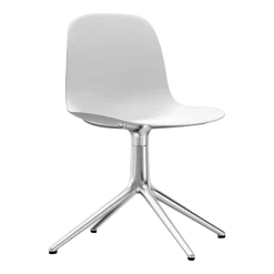 Chaise de bureau en polypropylène blanche Swivel 4L blanc - Normann Copenhagen