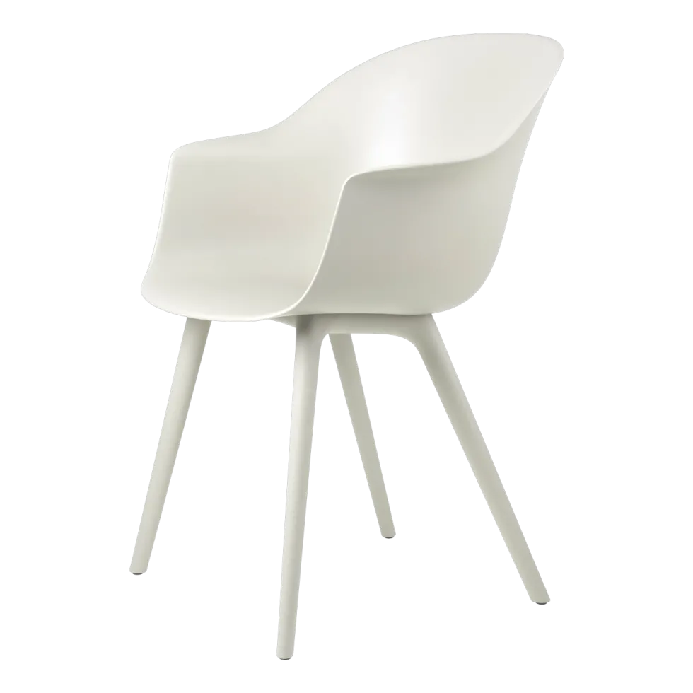 Chaise de jardin alabaster blanc Bat - Gubi