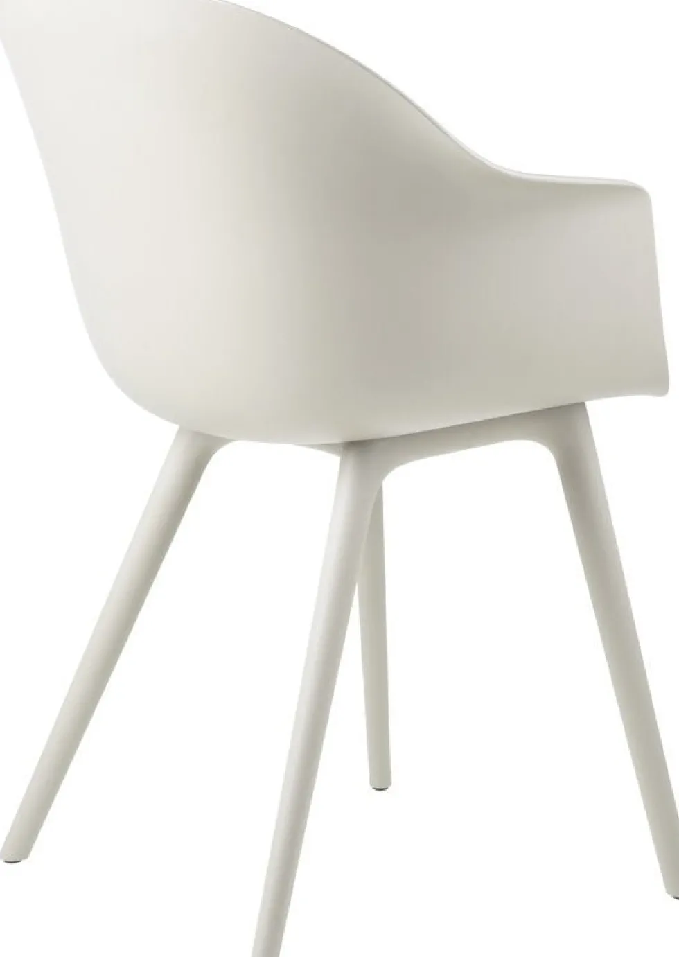 Chaise de jardin alabaster blanc Bat - Gubi