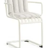 Chaise de jardin avec accoudoirs en acier blanc cassé Palissade - HAY