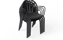 Chaise de jardin avec accoudoirs en aluminium anthracite 60x59x80cm Fred's - Fatboy
