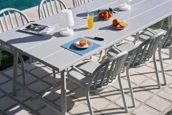 Chaise de jardin avec accoudoirs en aluminium gris clair 60x59x80cm Fred's - Fatboy