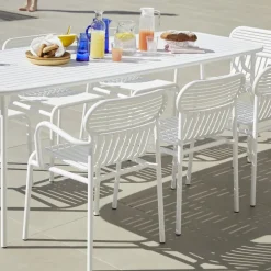 Chaise de jardin avec accoudoirs jaune Week-End - Petite Friture