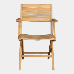 Chaise de jardin avec accoudoirs pliable en teck Flip - Cane-Line