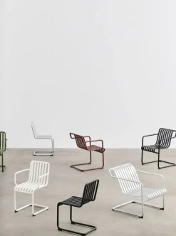 Chaise de jardin en acier blanc cassé Palissade - HAY