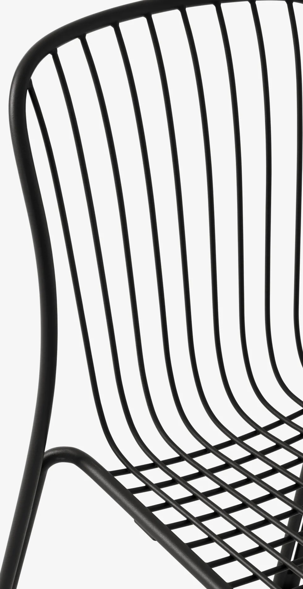 Chaise de jardin en acier noir chaud Thorvald SC94 - &tradition