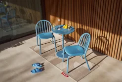 Chaise de jardin en aluminium bleu 52x56x80cm Fred's - Fatboy