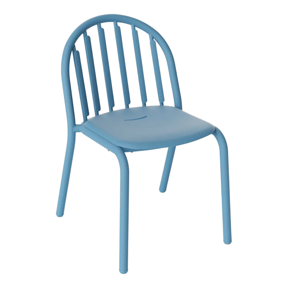 Chaise de jardin en aluminium bleu 52x56x80cm Fred's - Fatboy