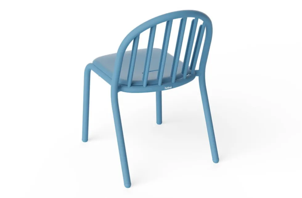 Chaise de jardin en aluminium bleu 52x56x80cm Fred's - Fatboy