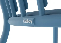 Chaise de jardin en aluminium bleu 52x56x80cm Fred's - Fatboy