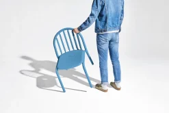 Chaise de jardin en aluminium bleu 52x56x80cm Fred's - Fatboy
