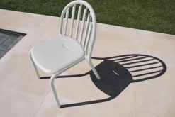 Chaise de jardin en aluminium gris clair 52x56x80cm Fred's - Fatboy