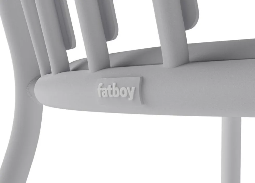 Chaise de jardin en aluminium gris clair 52x56x80cm Fred's - Fatboy